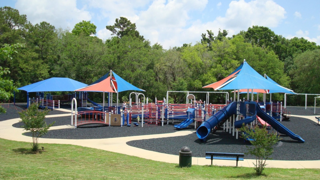 Image of a playground for children at Tom Brown Park.