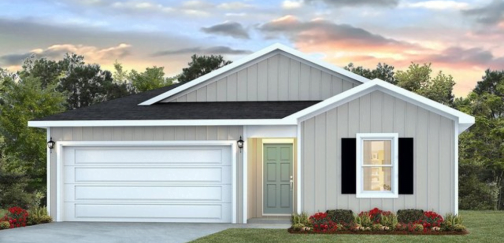 Image of house in the neighborhood Rivers Landing in Tallahassee, Florida. 
